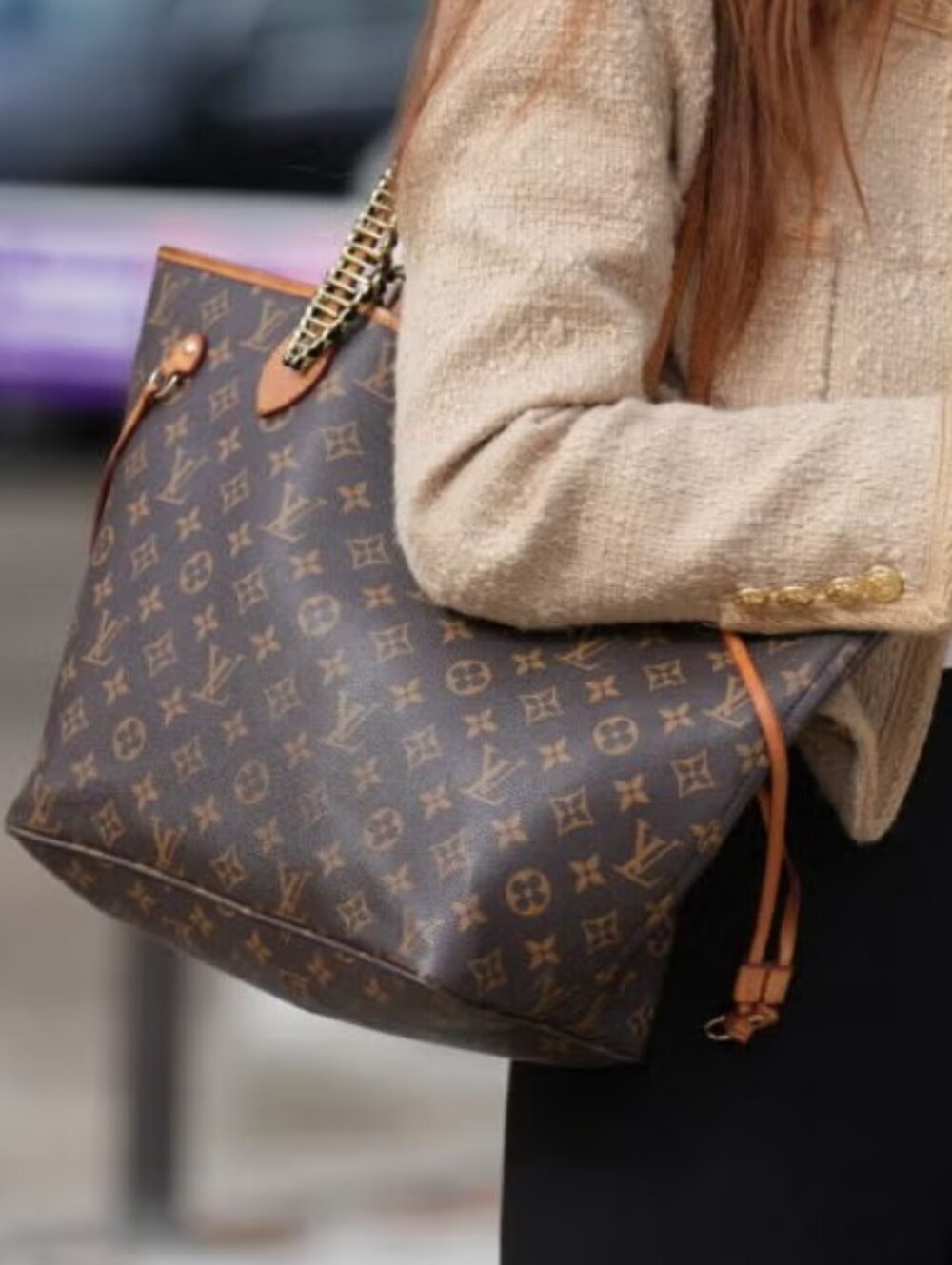 Louis Vuitton Neverfull Tote w/ Wallet                      M
